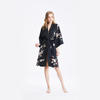 16/19/22 mm Mulberry Silk Custom Blumendruck Kimono Roben Nachtwäsche für Frauen
